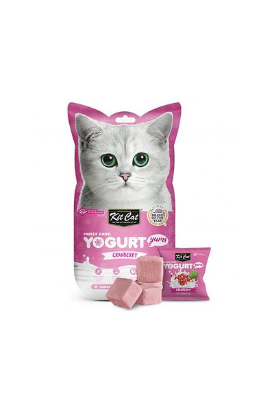 Kit Cat Freeze Dried Yogurt Yums Cranberry Cat Treats - 10 g