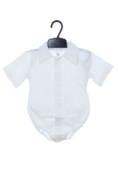 Recostore Costum cu maneca scurta pentru botez baieti, bleu, 4 piese, REC2707