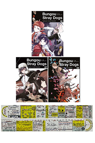 Gerekli Şeyler Yayıncılık Bungou Stray Dogs 6-7-8. Ciltler Manga Seti + Mat. ...