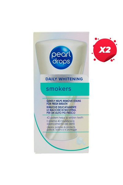 PEARL X2 - PEARL DROPS PASTA ALBIRE DINTI 50ML DAILY WHITENING SMOKERS