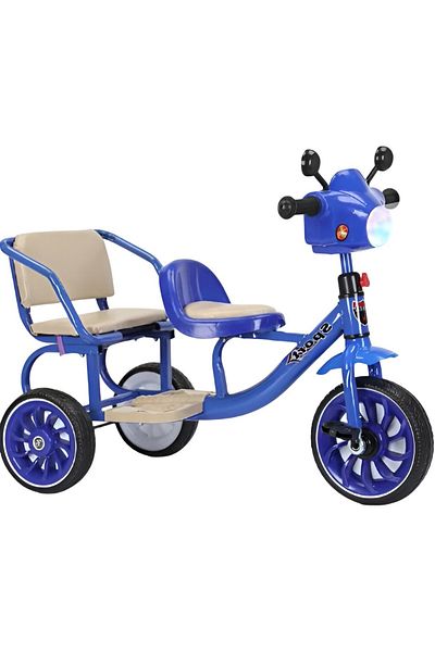 rexa Seat Children Tricycle with Back Seat Storage Basket Built