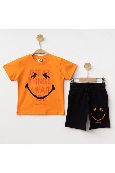 Biberon Çocuk Giyim Marcoera Great Things Shorts T-Shirt Suit 4/12