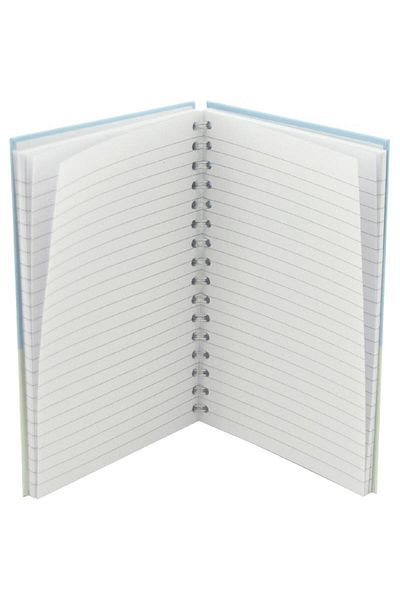 Roco Rabbit Lined Notebook A5 - 100 Sheets Blue/Beige/Gold