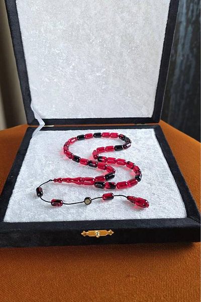dergah tesbih Master Erkan Çubukcu System Design Capsule Cut Squeeze Amber Rosary