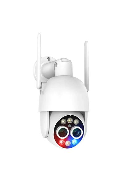 OEM WiFi Surveillance Camera Techage, Dual Lenses, 8MP, 8X Hybrid Optic+Digital Zoom, Human Detection