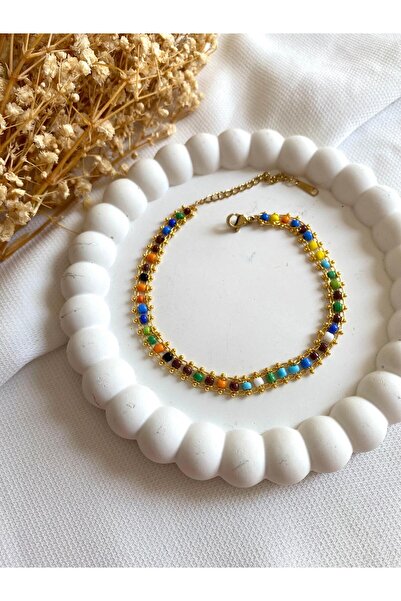 saren aksesuar & takı الخلخال الحجر الملون