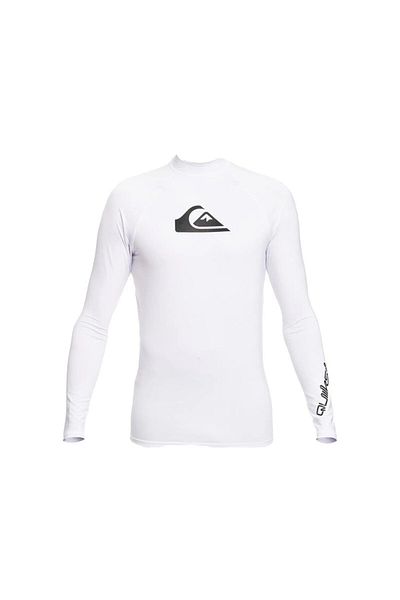 Quiksilver All Time Uv Protection Long Sleeve Children's Swimsuit Eqbwr03213-White