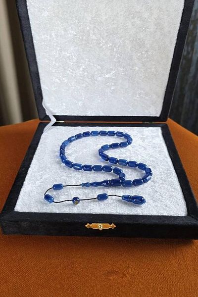 dergah tesbih Master Erkan Çubukcu System Design Capsule Cut Squeeze Amber Rosary