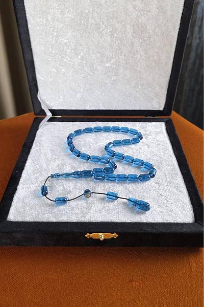 dergah tesbih Master Erkan Çubukcu System Design Capsule Cut Squeeze Amber Rosary