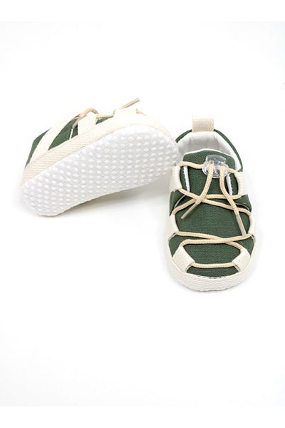 Leoncino Linen short baby booties