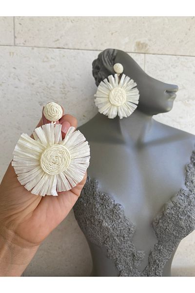 Lucios Wicker Big Size Earrings