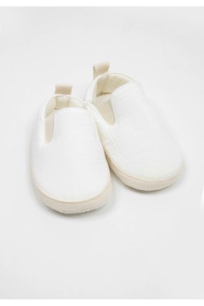 Leoncino Muslin short baby booties