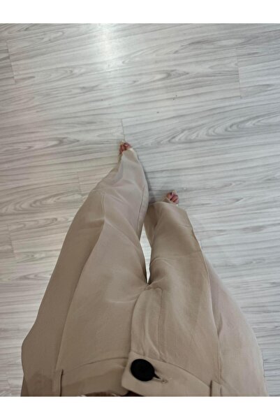 LUUNA STORE SİYAH DÜĞMELİ PANTOLON - VİZON
