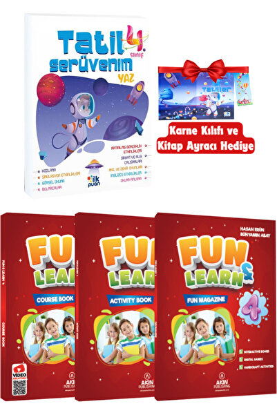 Altınpost Yayınları 4. Sınıf Yaz Tatil Kitabı+Fun&Learn İngilizce Seti (Cours...