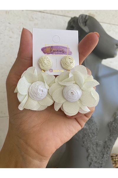 Lucios Wicker Tulle Earrings