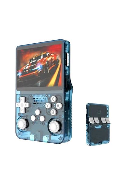 VEVOR R36S Portable Retro Console 64GB, 15000 Games, ArkOS 2.0, N64 PSP PS1 PlayStation, Blue