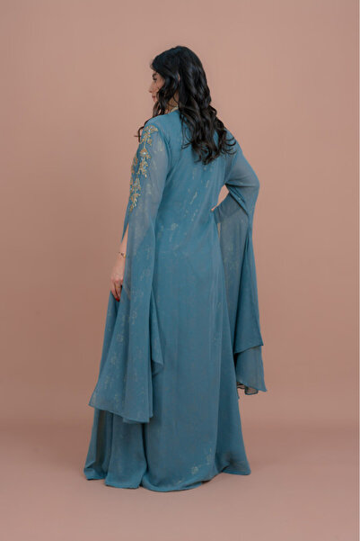 IKKXA Belted Elegant 2-Piece Kaftan