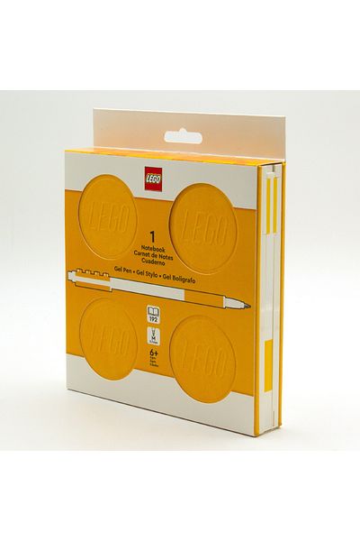 Lego IQ Locking Notebook w/ Gel Pen Yellow