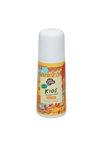 just gentle Organic Kids Deodorant Unscented - Aluminum-Free, Natural Odor Protection