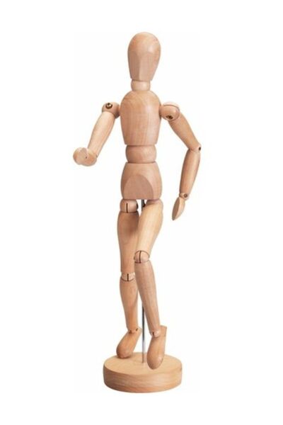 IKEA Eskiz Mankeni Yükseklik: 33 cm Masif ağaç