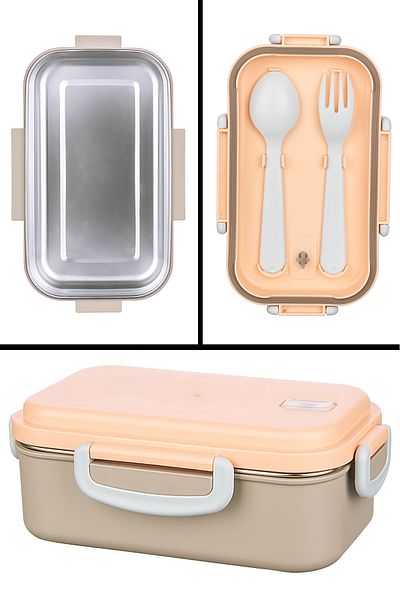 Emofom Aura Thermos Nutrition Container 750 ml Stainless Steel Food Storage Container (21 X 13 X 8 cm)