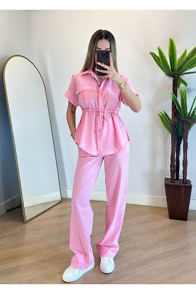 Lotus Women's Shirt - Pants Stylish Double Set