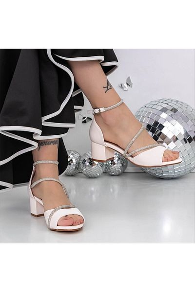 Kalapod Sandale dama bej din material textil Sopita