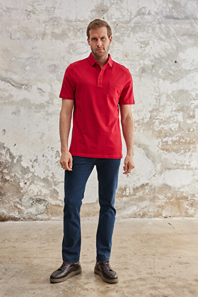 Wellalux Ανδρικό μπλουζάκι με κανονική εφαρμογή 100% βαμβακερό γιακά πόλο – T...