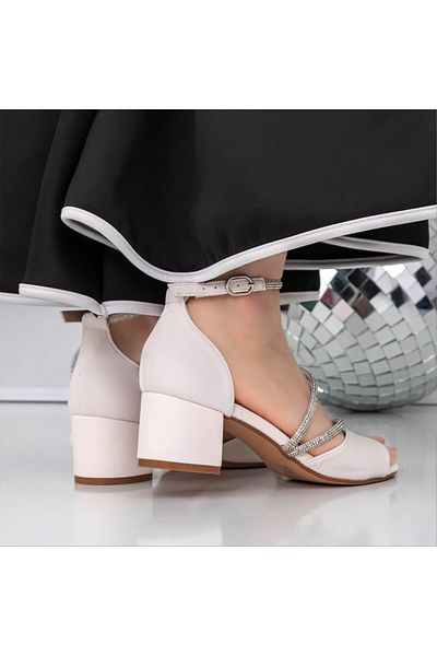 Kalapod Sandale dama bej din material textil Sopita