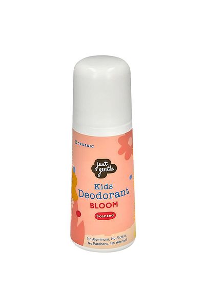 just gentle Organic Kids Deodorant - Bloom Safe, Non-Aluminium. Provides all day protection