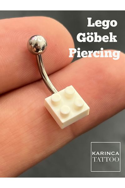 Karınca Piercing Lego White Navel Piercing Belly Piercing