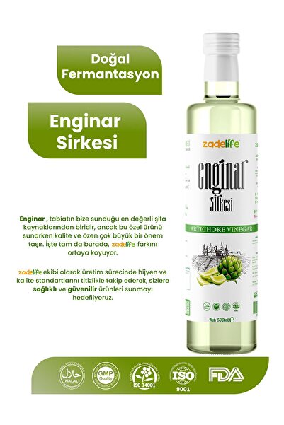 zadelife Enginar Sirkesi 500 Ml