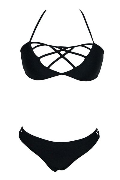 WildFashion Sexy swimsuit with cutout bustier and low-waisted bikini SW928-1