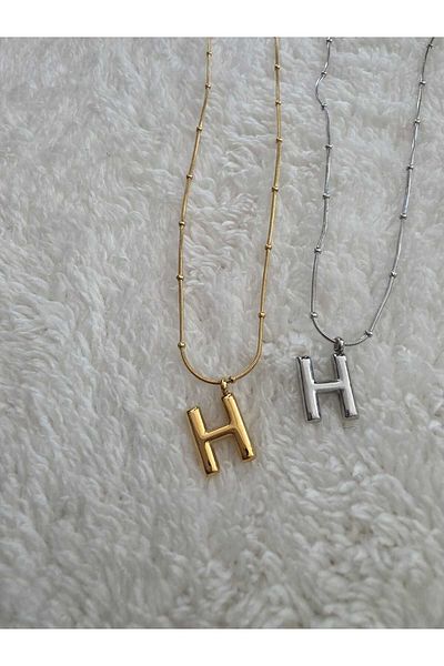 stainless steell Steel H Letter Balloon Necklace
