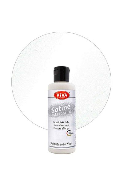 Viva Decor Satin Glass Effect Varnish, 82ml Pearl White
