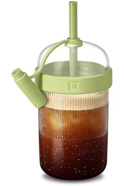 Nespresso Travel Tumbler, Federico Peri Design, Limited Edition, For Cold Drinks Only, 540ml, Pistac