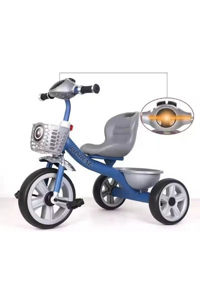 rexa Trike with Steel Frame,Adjustable Seat, Storage Basket,Silent Tires,Easy