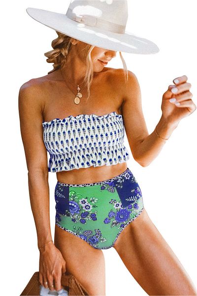 WildFashion 2-piece swimsuit floral pattern SW1888-124