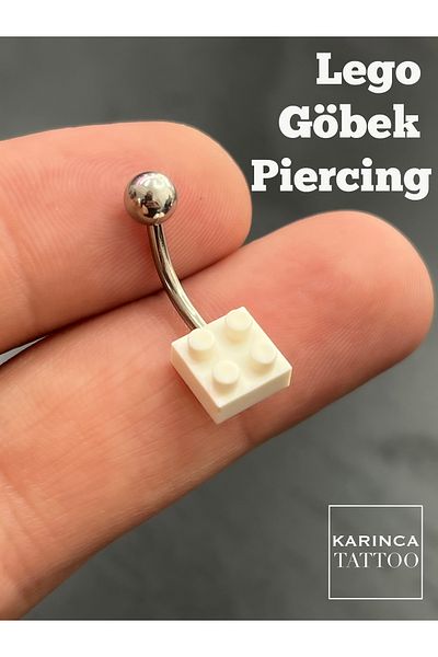 Karınca Piercing Lego White Navel Piercing Belly Piercing