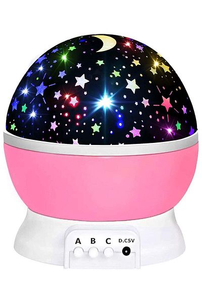 huitich Romantic Night Light Moon Star Projector