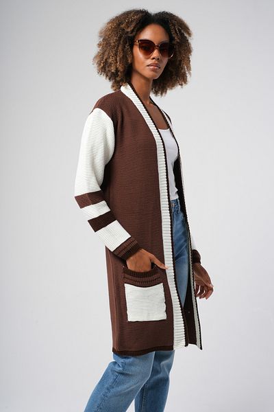 Hopoi Women's Garnished Pocket Cardigan
