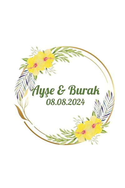 Reysa Tasarım Red and Green Winter Fruity Sticker Henna Engagement Wedding 3X...