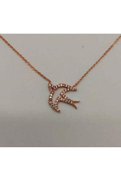 By Piera Pink Steel Necklace
