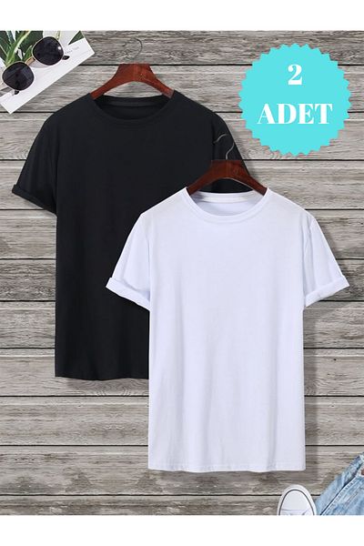 FİTGO Men's Summer 2-Piece T-Shirt