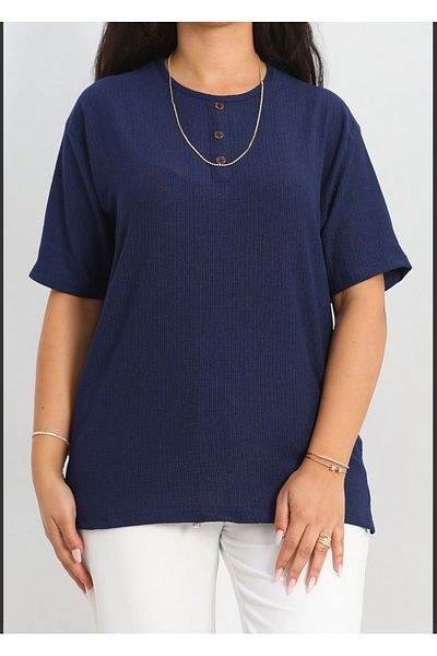 Tunicom Plus Size Wrap Blouse