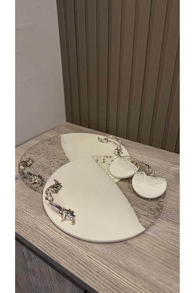 Snow Homs Σετ δίσκου αρραβώνων γαμπρού από ρητίνη