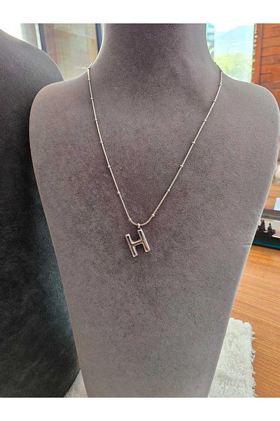 stainless steell Steel H Letter Balloon Necklace