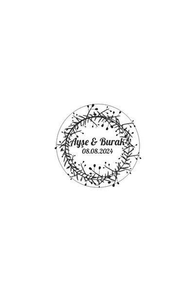 Reysa Tasarım Christmas Themed Fruity Round Sticker Henna Engagement Wedding ...