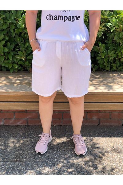 BAKTAGÖR Muslin Shorts (One Hundred Percent Cotton)