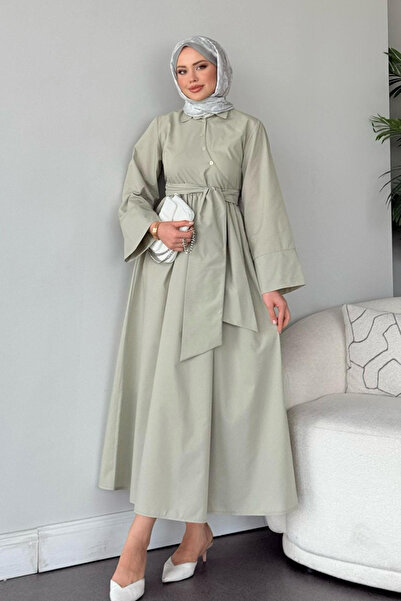 Swana Rochie de damă cu legături laterale - Verde mentă